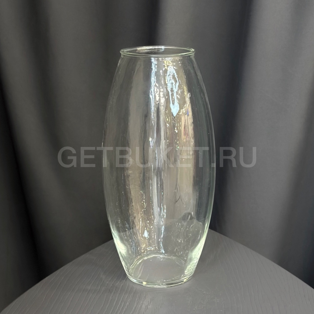 209544 Ваза декоративная "Эллипсоид" прозрачная