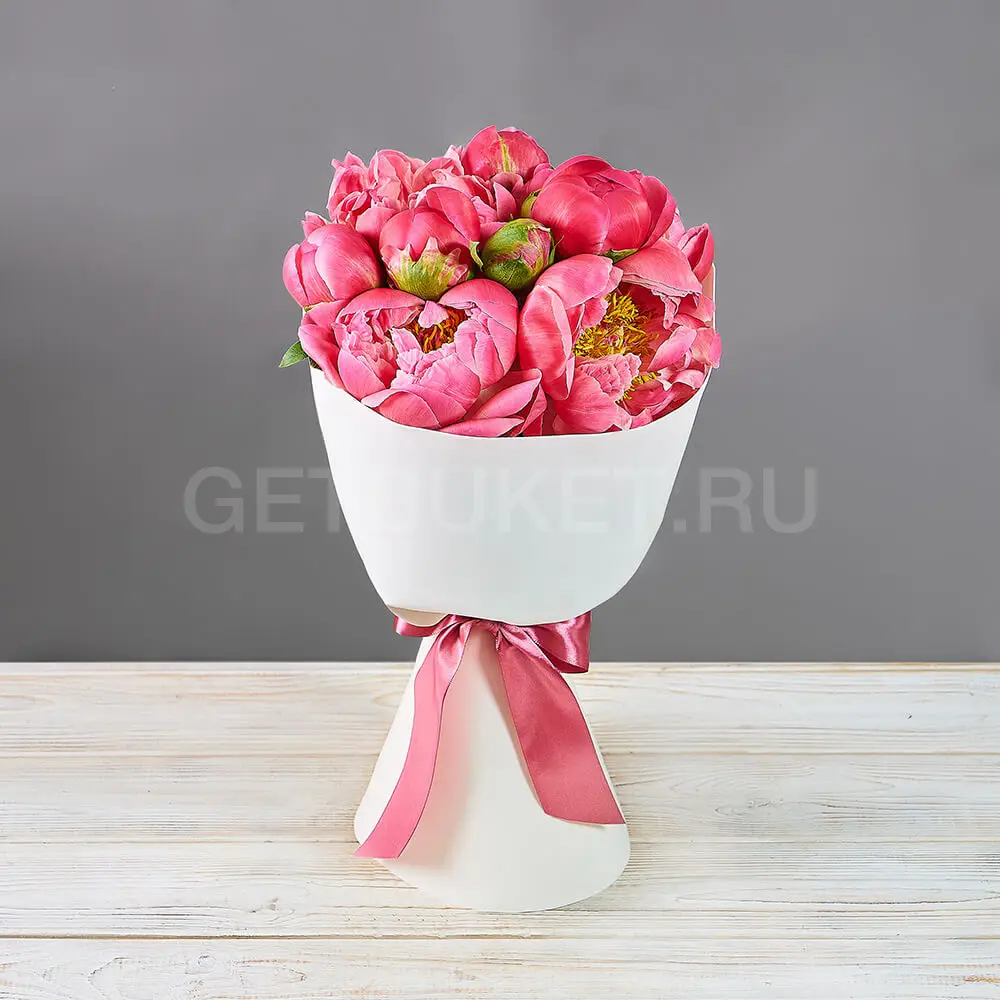65218 Букет из 9 пионов